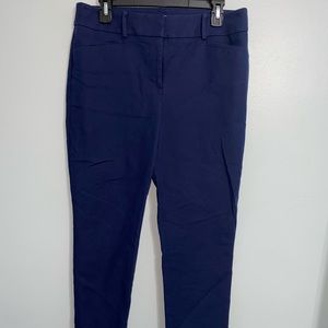 Ann Taylor LOFT Blue Riviera Crop Pant Curvy Fit 8